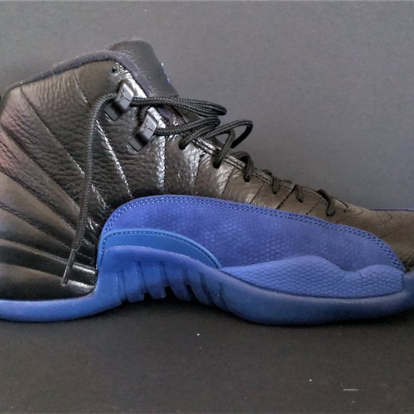 Size 11 Nike Air Jordan 12 Retro Black Game Royal (Original Box Included)